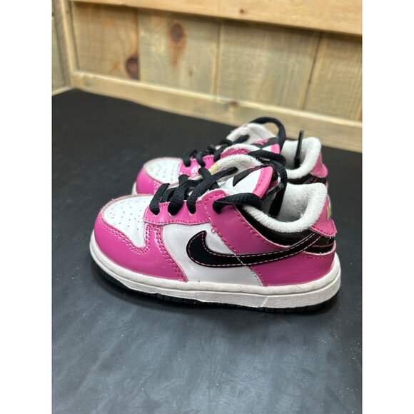 Rare 2010 Nike Baby Girls Lil Dunk Low 311533-106 Pink Size 6.5C - Picture 5 of 8